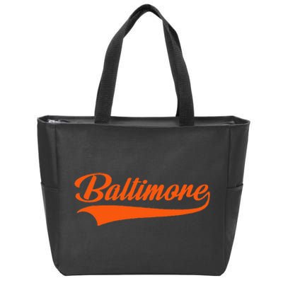 Baltimore Hometown Pride MD Throwback Zip Tote Bag