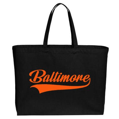 Baltimore Hometown Pride MD Throwback Cotton Canvas Jumbo Tote