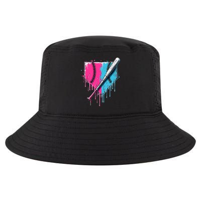 Baseball Home Plate Drip With Sprinkles Drip Ice Cream Bat Cool Comfort Performance Bucket Hat