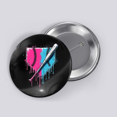 Baseball Home Plate Drip With Sprinkles Drip Ice Cream Bat Button