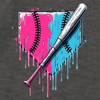 Baseball Home Plate Drip With Sprinkles Drip Ice Cream Bat Vector Backpack