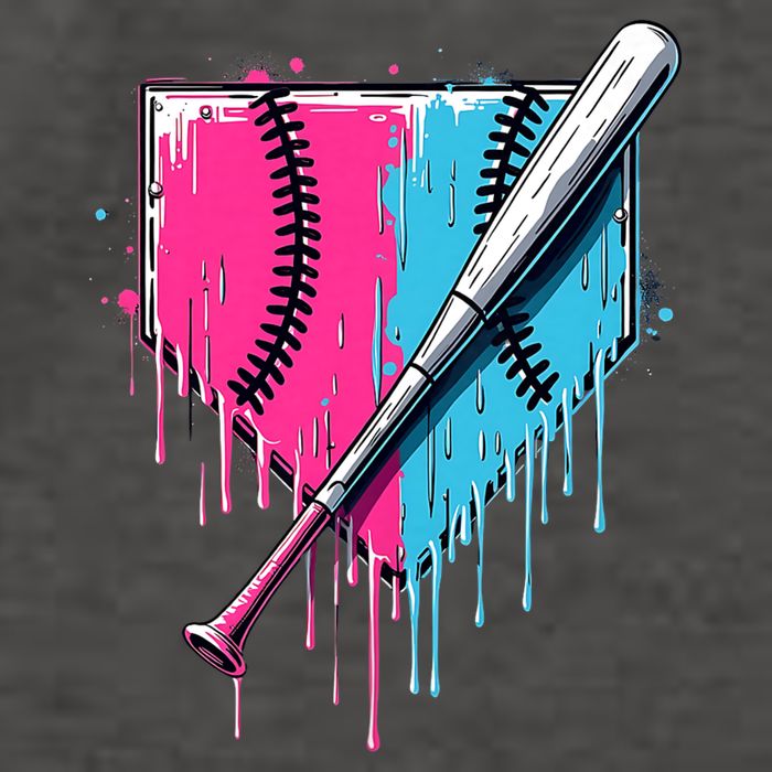 Baseball Home Plate Drip With Sprinkles Drip Ice Cream Bat Vector Backpack