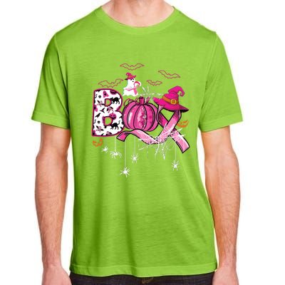 Boo Halloween Pumpkin Ribbon Witch Breast Cancer Adult ChromaSoft Performance T-Shirt