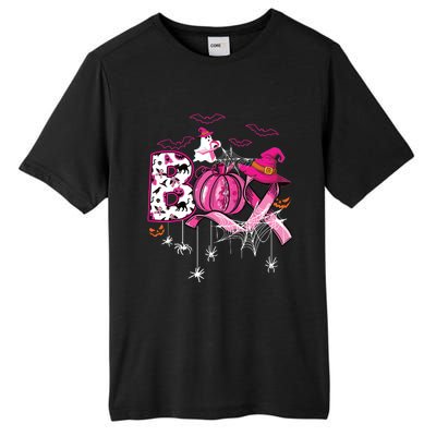 Boo Halloween Pumpkin Ribbon Witch Breast Cancer Tall Fusion ChromaSoft Performance T-Shirt