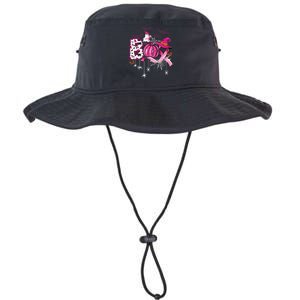 Boo Halloween Pumpkin Ribbon Witch Breast Cancer Legacy Cool Fit Booney Bucket Hat