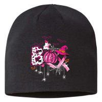 Boo Halloween Pumpkin Ribbon Witch Breast Cancer Sustainable Beanie