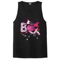 Boo Halloween Pumpkin Ribbon Witch Breast Cancer PosiCharge Competitor Tank