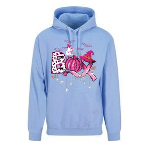 Boo Halloween Pumpkin Ribbon Witch Breast Cancer Unisex Surf Hoodie