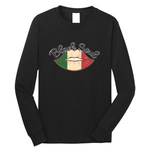 Black History Power Gift Melanin American African Pride SOUL Black History Month Long Sleeve Shirt