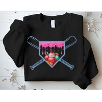 B.A.S.E.B.A.L.L Home Plate Social Club For Boy Ice Cream Drip Sweatshirt