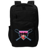 B.A.S.E.B.A.L.L Home Plate Social Club For Boy Ice Cream Drip Impact Tech Backpack