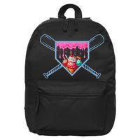 B.A.S.E.B.A.L.L Home Plate Social Club For Boy Ice Cream Drip 16 in Basic Backpack