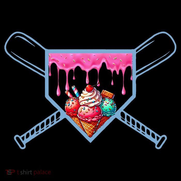 B.A.S.E.B.A.L.L Home Plate Social Club For Boy Ice Cream Drip Toddler Hoodie