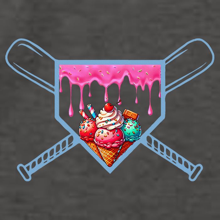 B.A.S.E.B.A.L.L Home Plate Social Club For Boy Ice Cream Drip Vector Backpack