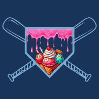 B.A.S.E.B.A.L.L Home Plate Social Club For Boy Ice Cream Drip Infant Baby Jersey Bodysuit