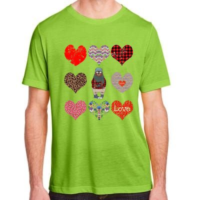 Bear Hearts Pattern Red Plaid Leopard Floral Valentines Day Gift Adult ChromaSoft Performance T-Shirt