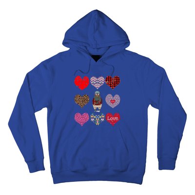 Bear Hearts Pattern Red Plaid Leopard Floral Valentines Day Gift Hoodie