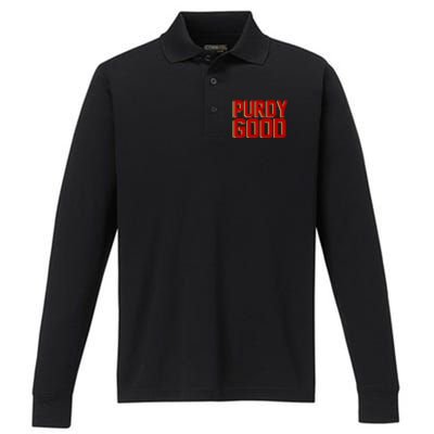 Brock Hard Purdy Good Mr Irrelevant 262 San Francisco Fan Performance Long Sleeve Polo