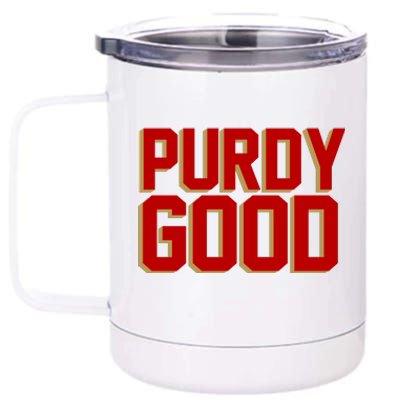 Brock Hard Purdy Good Mr Irrelevant 262 San Francisco Fan 12 oz Stainless Steel Tumbler Cup