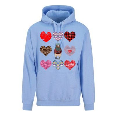 Bear Hearts Pattern Red Plaid Leopard Floral Valentines Day Gift Unisex Surf Hoodie