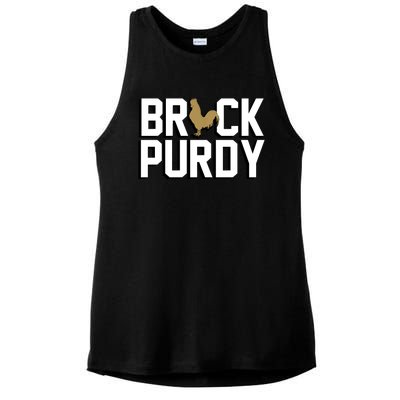 Brock Hard Purdy Good Mr Irrelevant 262 San Francisco Fan Ladies PosiCharge Tri-Blend Wicking Tank