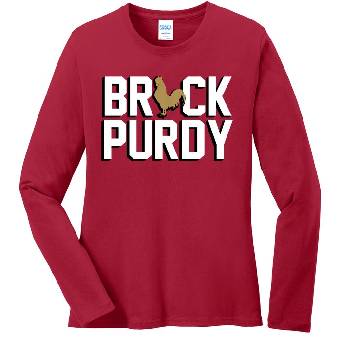 Brock Hard Purdy Good Mr Irrelevant 262 San Francisco Fan Ladies Long Sleeve Shirt