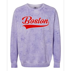 Boston Hometown Pride Throwback Design Print Classic Colorblast Crewneck Sweatshirt