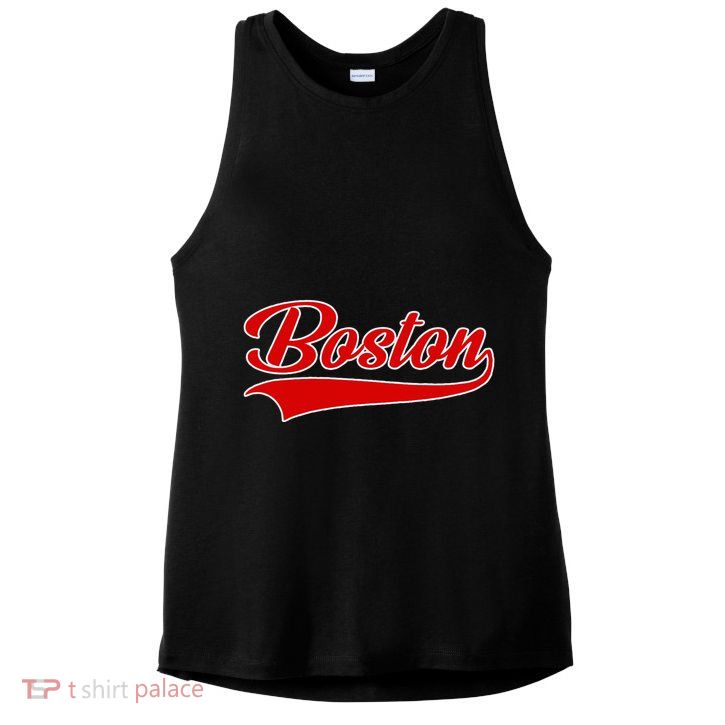 Boston Hometown Pride Throwback Design Print Classic Ladies PosiCharge Tri-Blend Wicking Tank