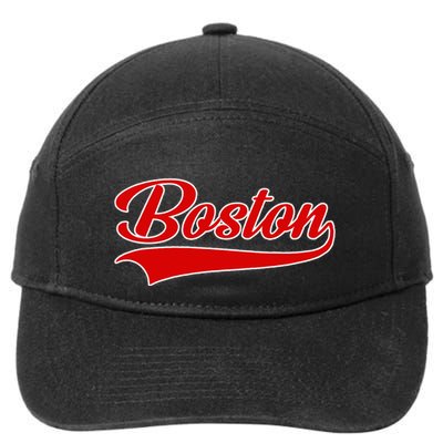 Boston Hometown Pride Throwback Design Print Classic 7-Panel Snapback Hat