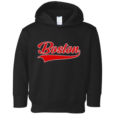 Boston Hometown Pride Throwback Design Print Classic Toddler Hoodie