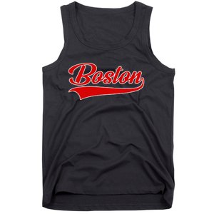 Boston Hometown Pride Throwback Design Print Classic Tank Top