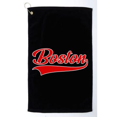 Boston Hometown Pride Throwback Design Print Classic Golf Towel