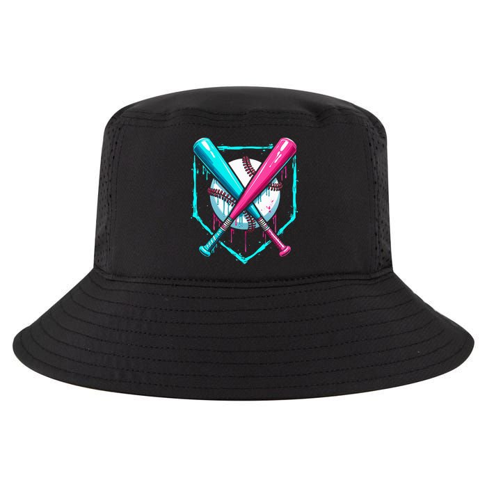 B.A.S.E.B.A.L.L Home Plate Drip Cool Comfort Performance Bucket Hat