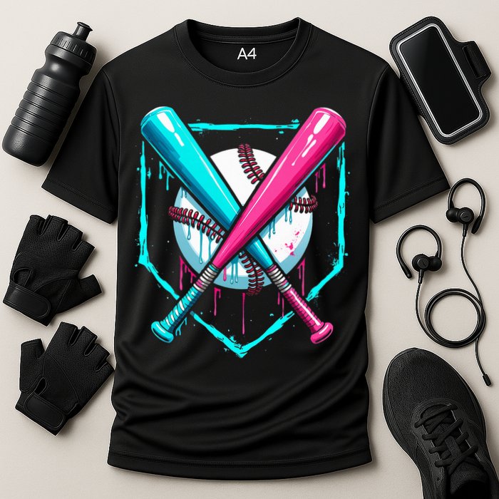 B.A.S.E.B.A.L.L Home Plate Drip Cooling Performance Crew T-Shirt