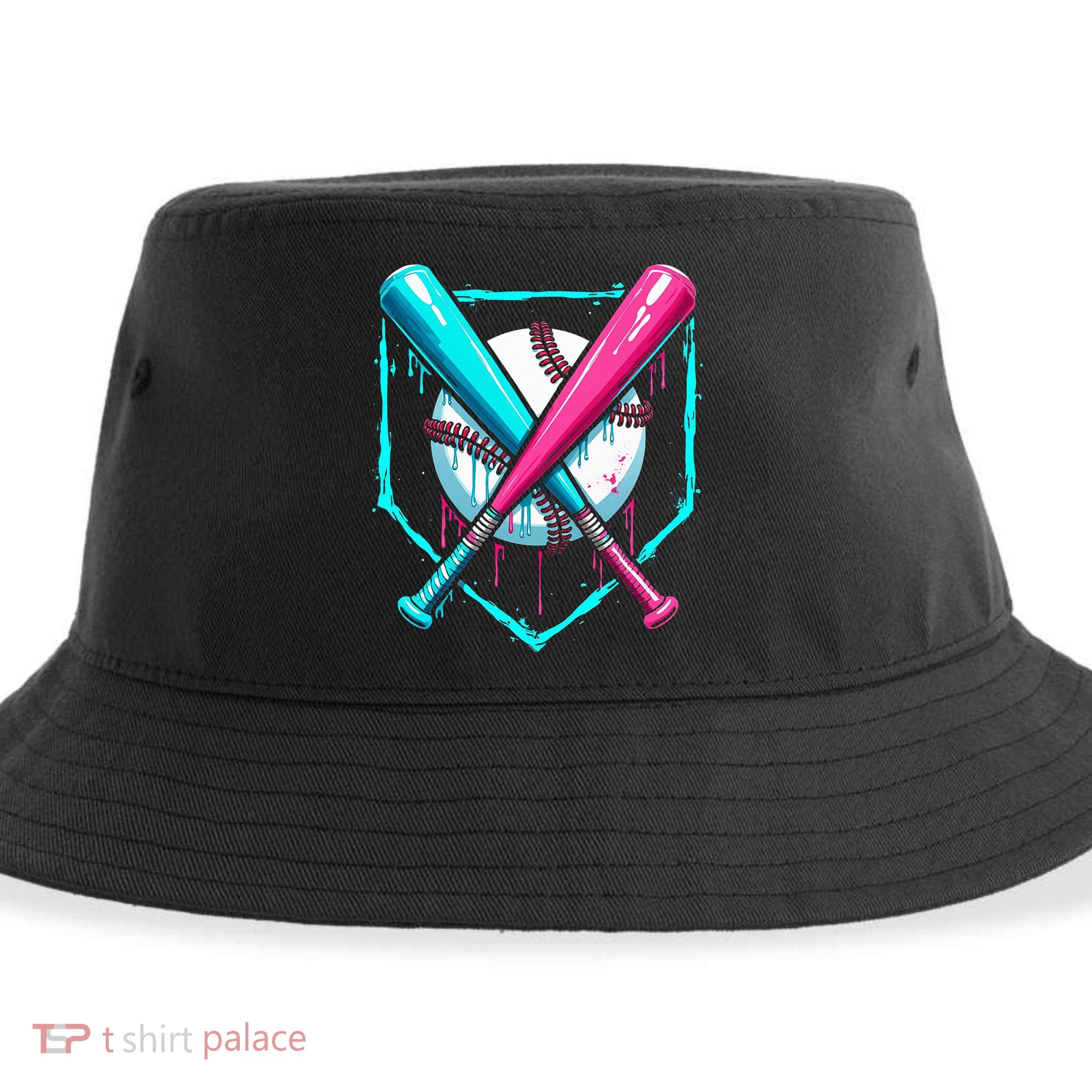 B.A.S.E.B.A.L.L Home Plate Drip Sustainable Bucket Hat