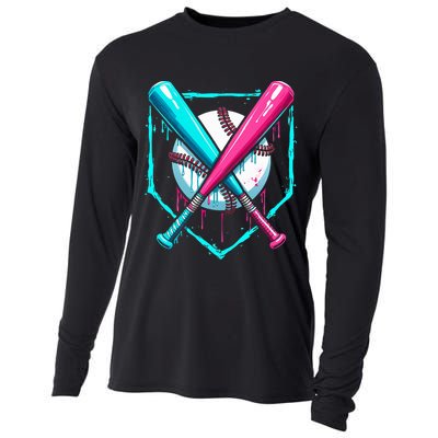 B.A.S.E.B.A.L.L Home Plate Drip Cooling Performance Long Sleeve Crew
