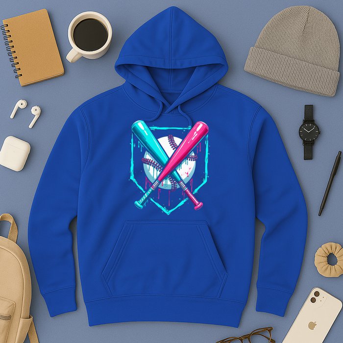 B.A.S.E.B.A.L.L Home Plate Drip Hoodie