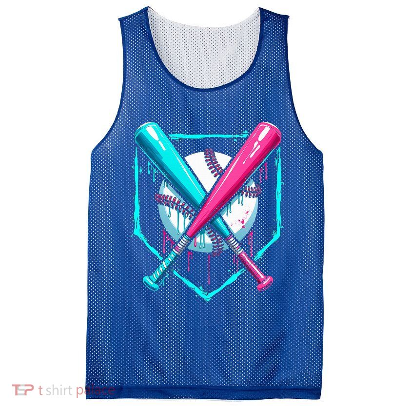B.A.S.E.B.A.L.L Home Plate Drip Mesh Reversible Basketball Jersey Tank