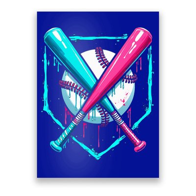 B.A.S.E.B.A.L.L Home Plate Drip Poster