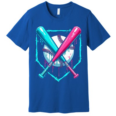 B.A.S.E.B.A.L.L Home Plate Drip Premium T-Shirt