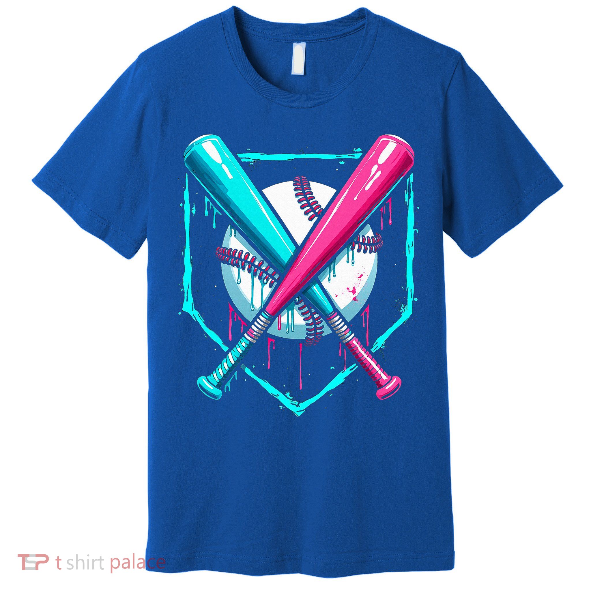 B.A.S.E.B.A.L.L Home Plate Drip Premium T-Shirt