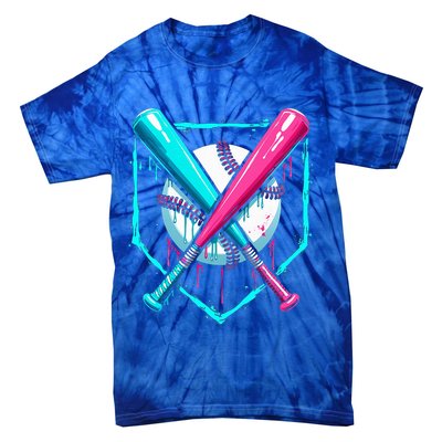 B.A.S.E.B.A.L.L Home Plate Drip Tie-Dye T-Shirt