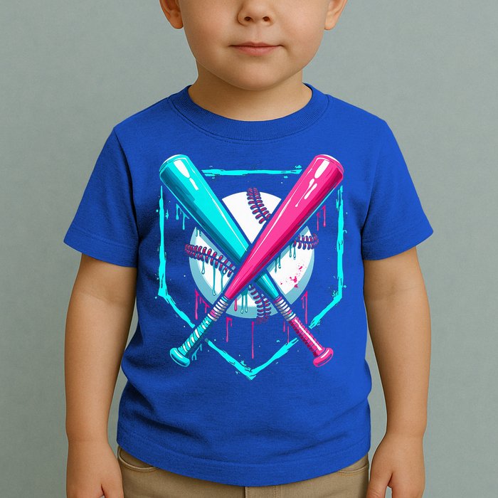 B.A.S.E.B.A.L.L Home Plate Drip Toddler T-Shirt