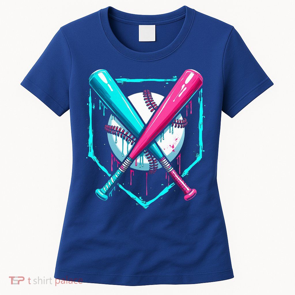 B.A.S.E.B.A.L.L Home Plate Drip Womens T-Shirt