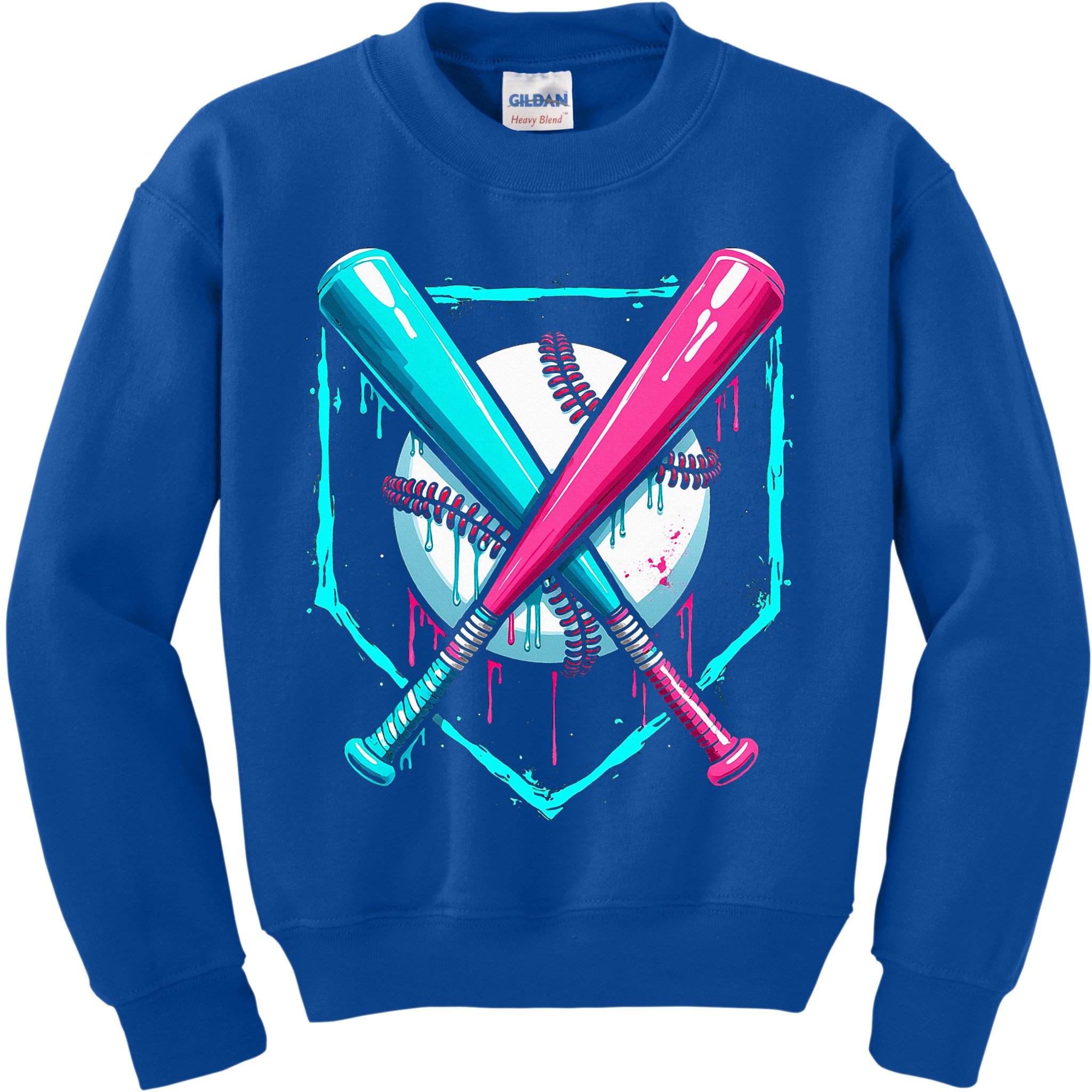 B.A.S.E.B.A.L.L Home Plate Drip Kids Sweatshirt