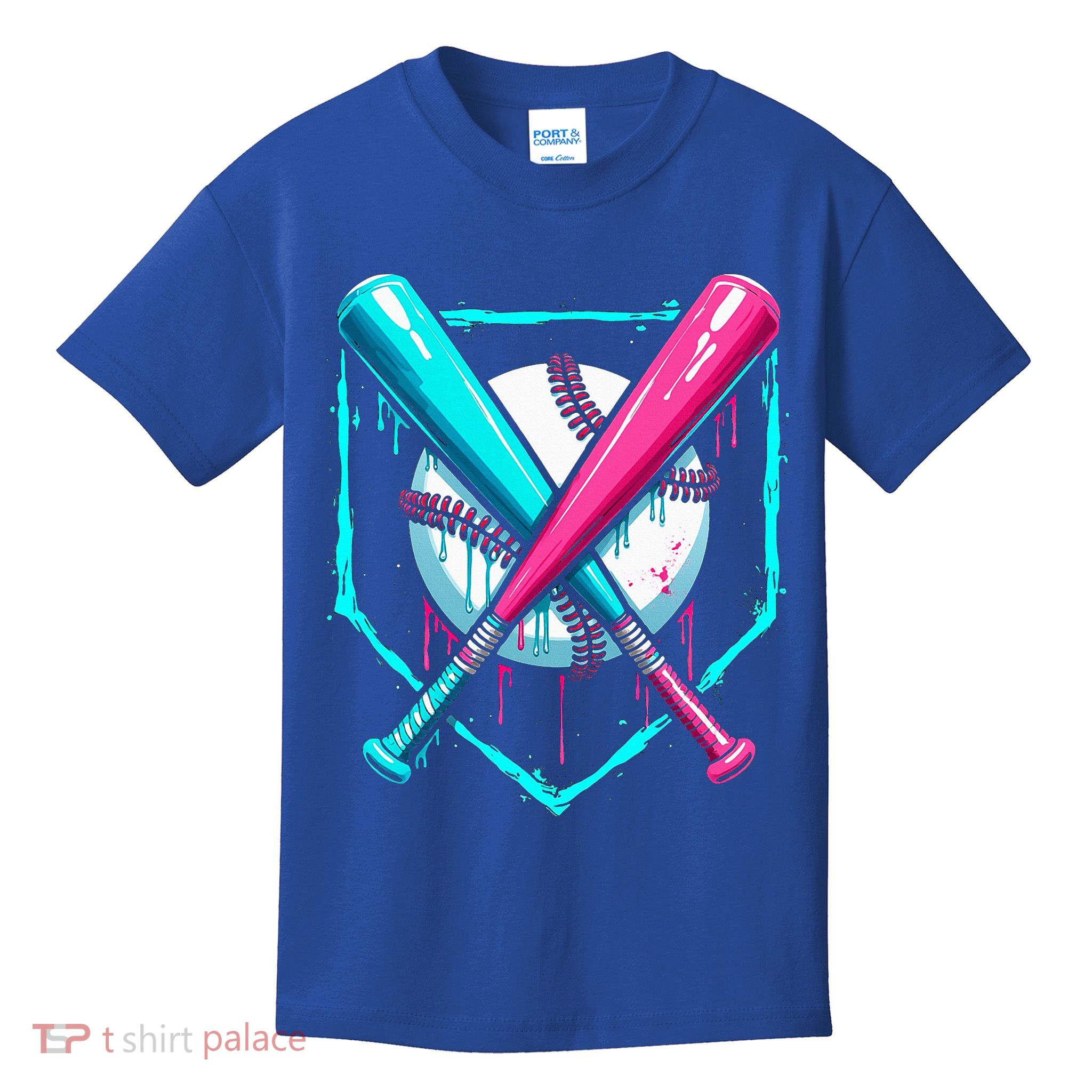 B.A.S.E.B.A.L.L Home Plate Drip Kids T-Shirt