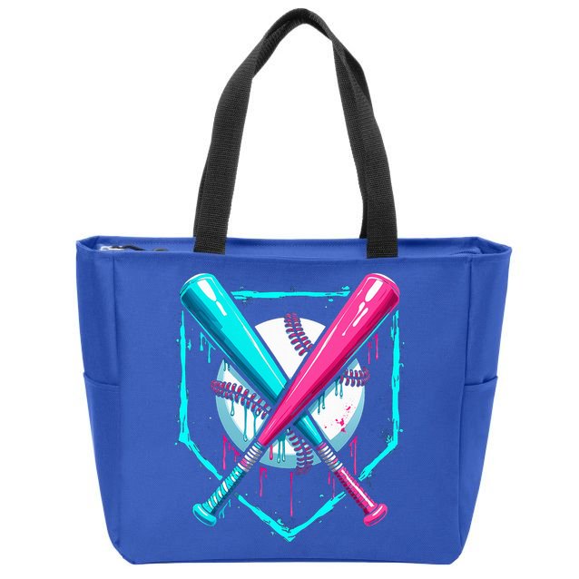 B.A.S.E.B.A.L.L Home Plate Drip Zip Tote Bag