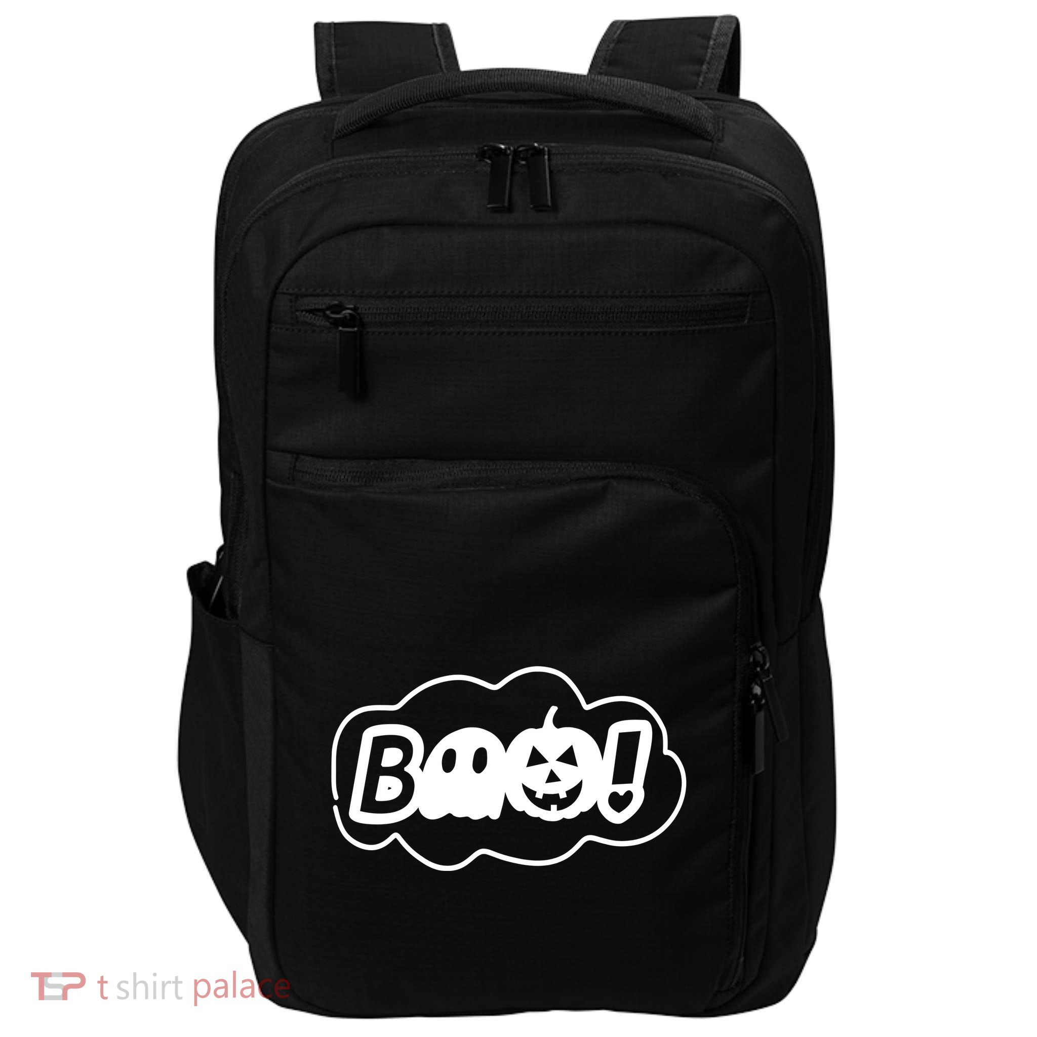 Boo Halloween Pumpkin Season Impact Tech Backpack