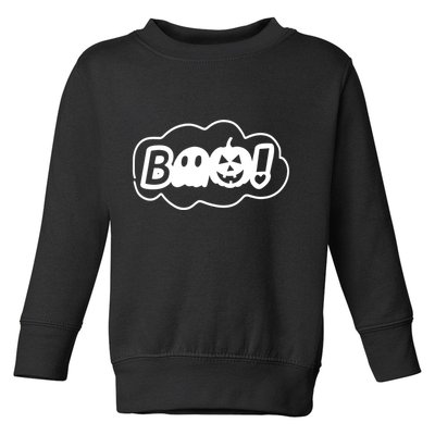 Boo Halloween Pumpkin Season Toddler Sweatshirt