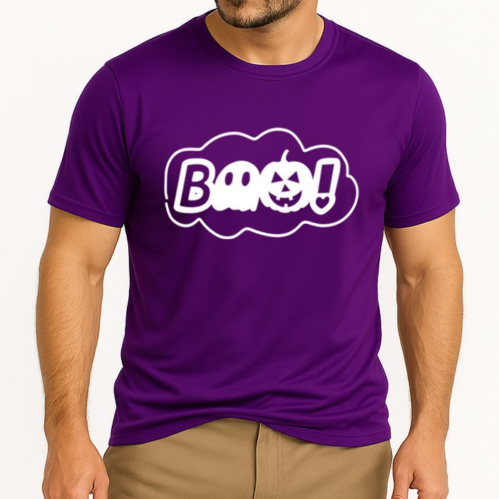 Boo Halloween Pumpkin Season Cooling Performance Crew T-Shirt
